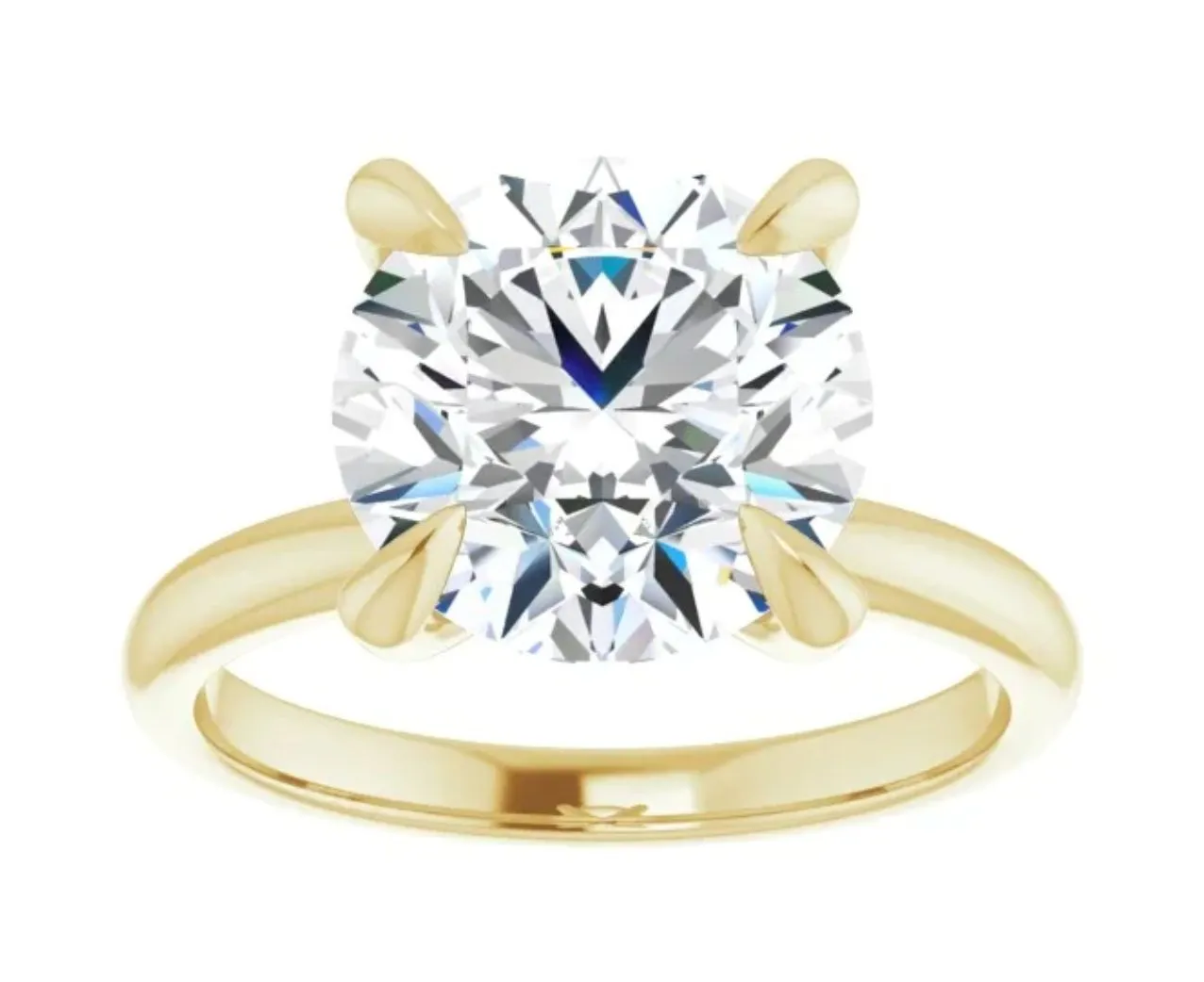 1.50 CT Round Lab Grown Diamond Solitaire Engagement Ring