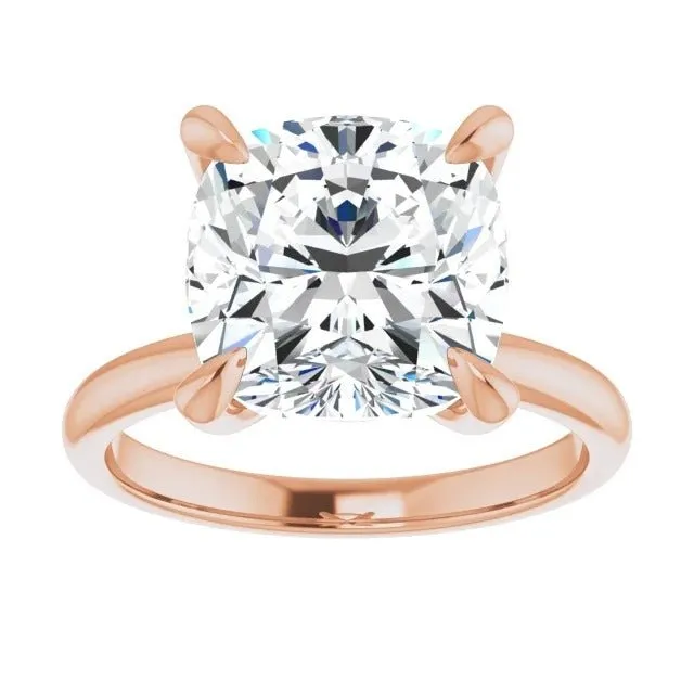 2.08CT Cushion Lab Grown Diamond Solitaire Engagement Ring