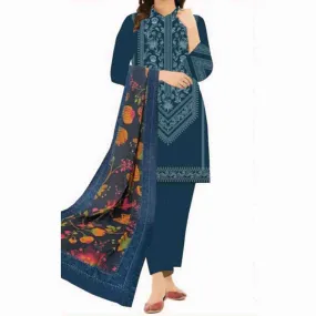 2PC- Unstitched Printed Khaddar Suit PW8329