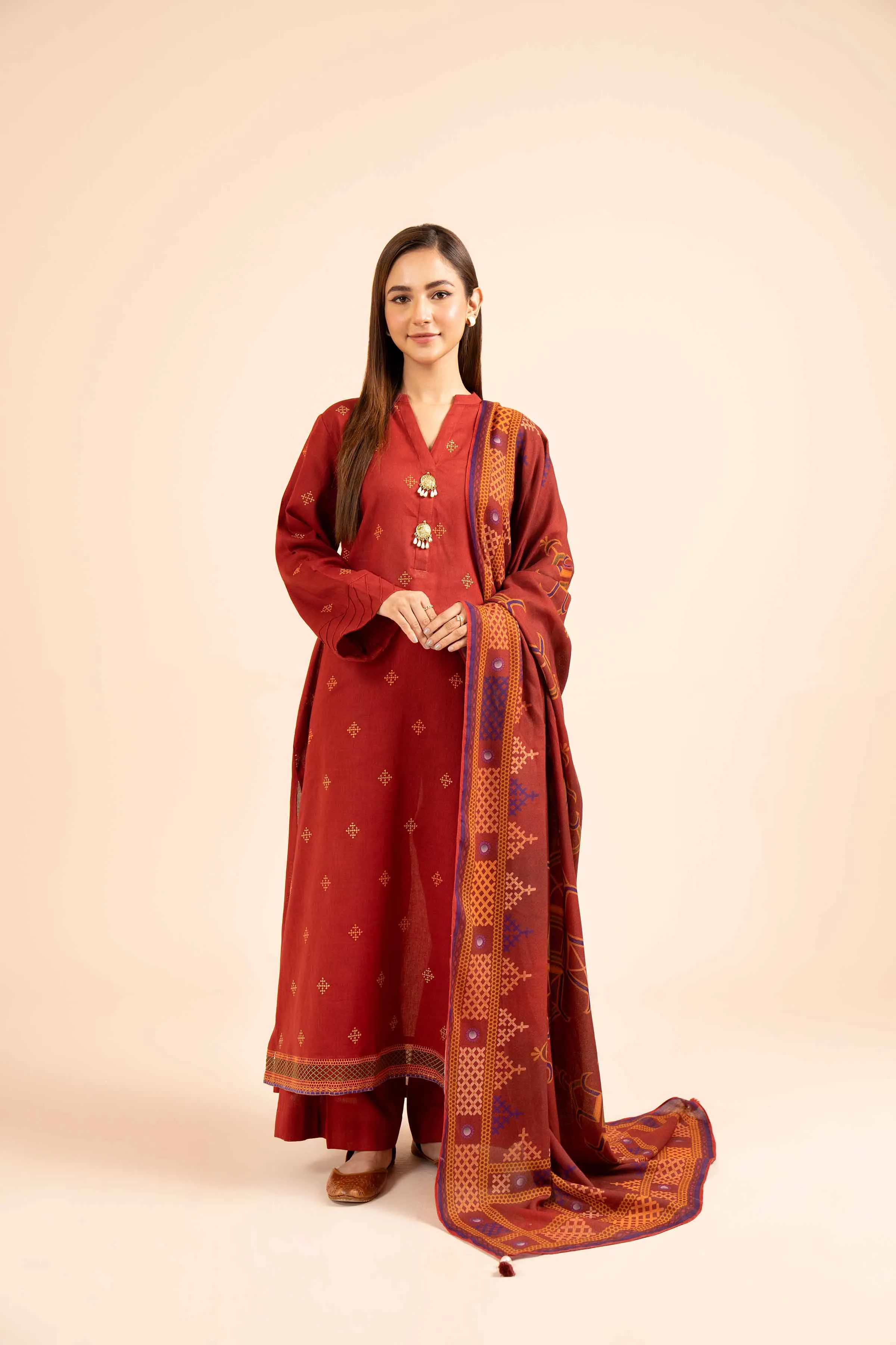 3 Piece - Embroidered Suit - 42404237