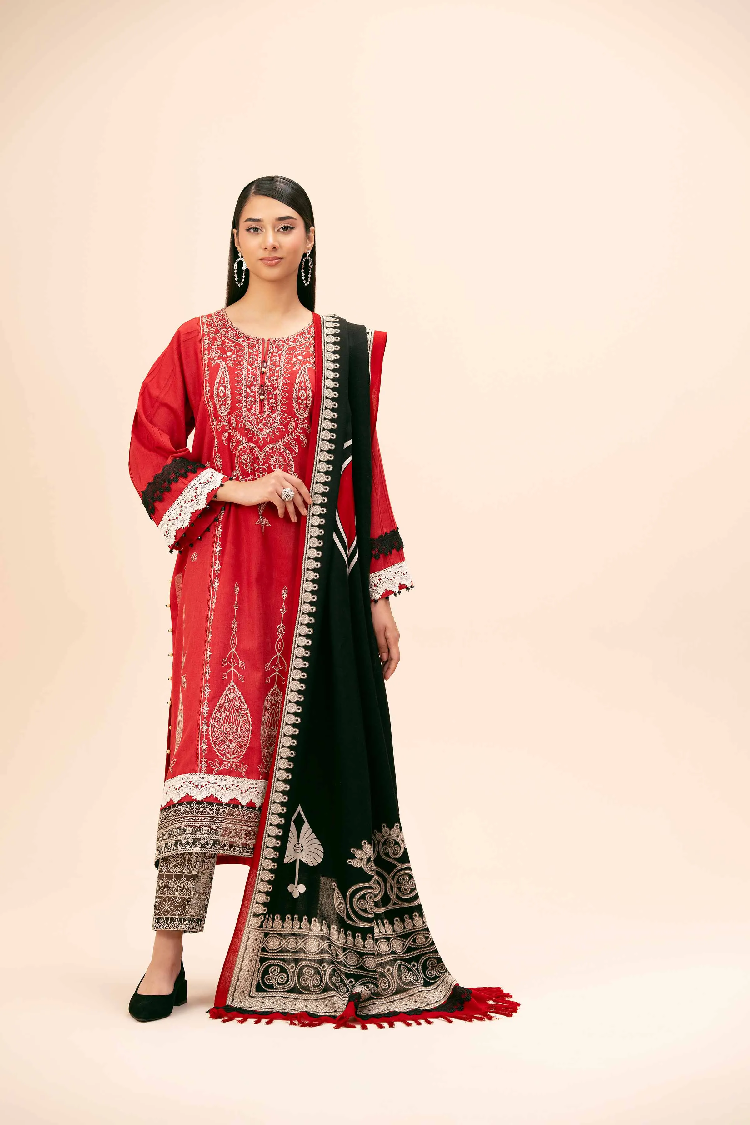 3 Piece - Embroidered Suit - 42404272