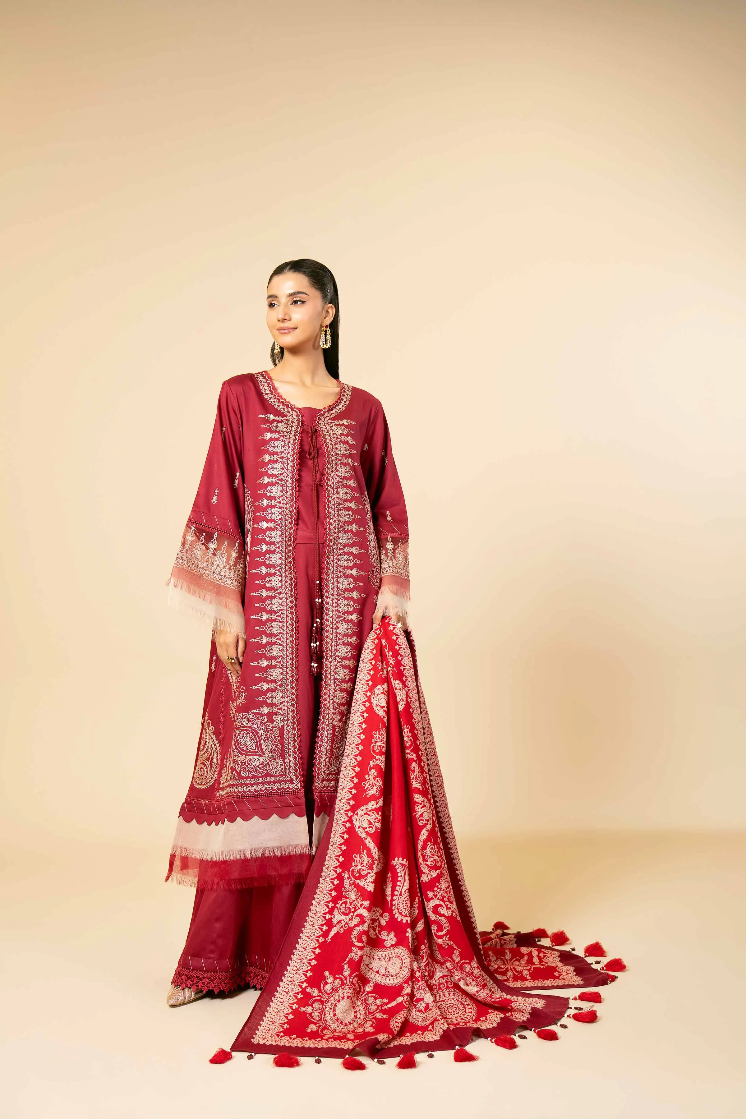 3 Piece - Embroidered Suit - 42404284