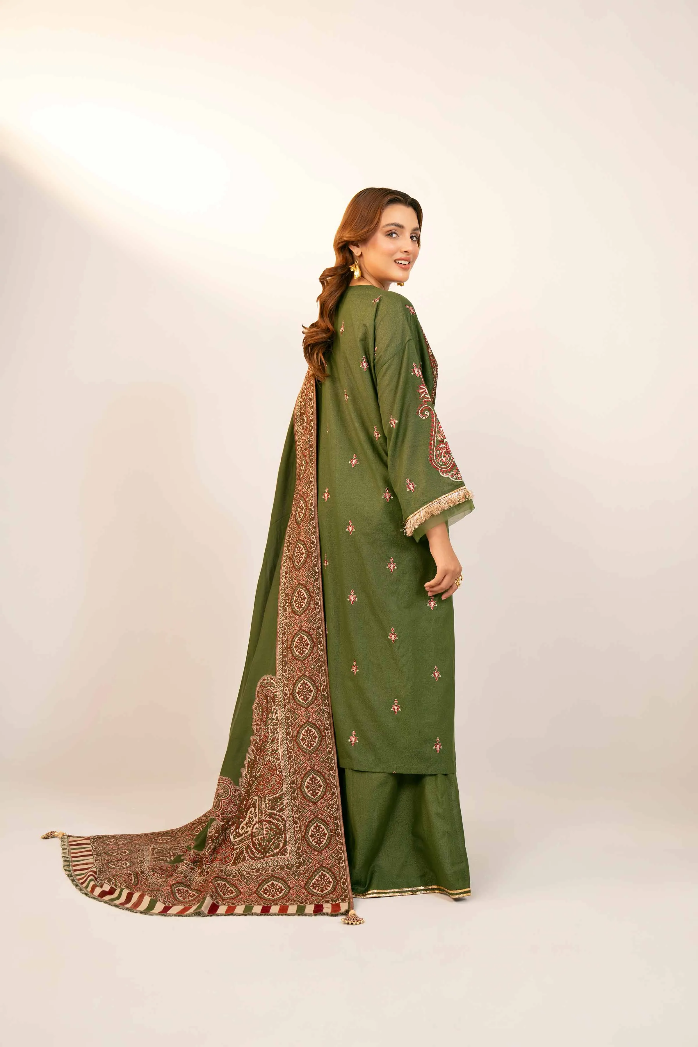 3 Piece - Embroidered Suit - 42404385