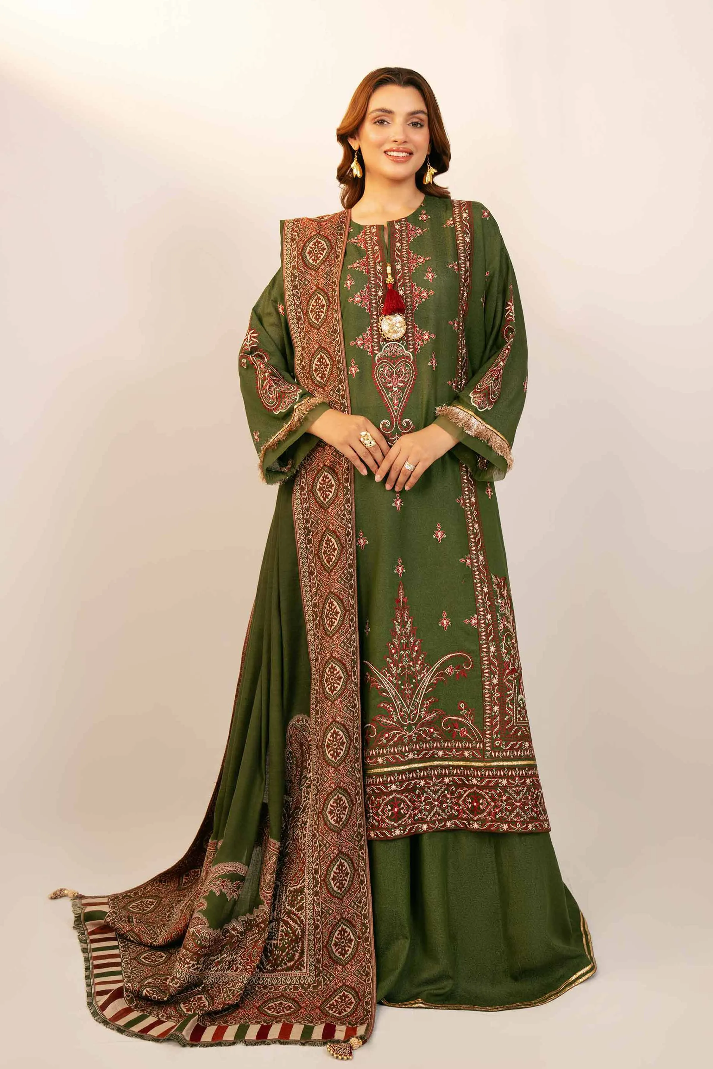 3 Piece - Embroidered Suit - 42404385