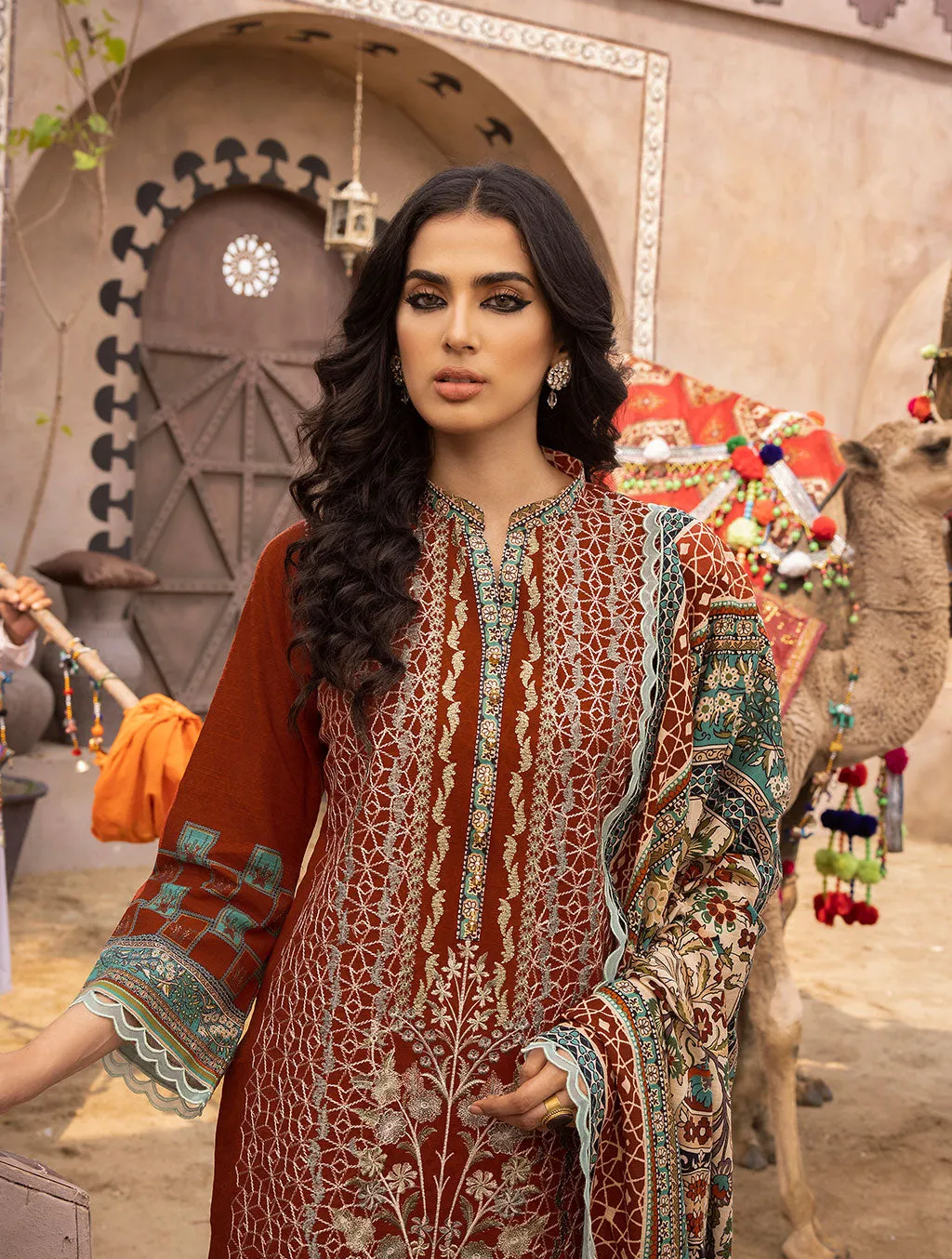 3 Piece Unstitched Khaddar Suit KKS-1505