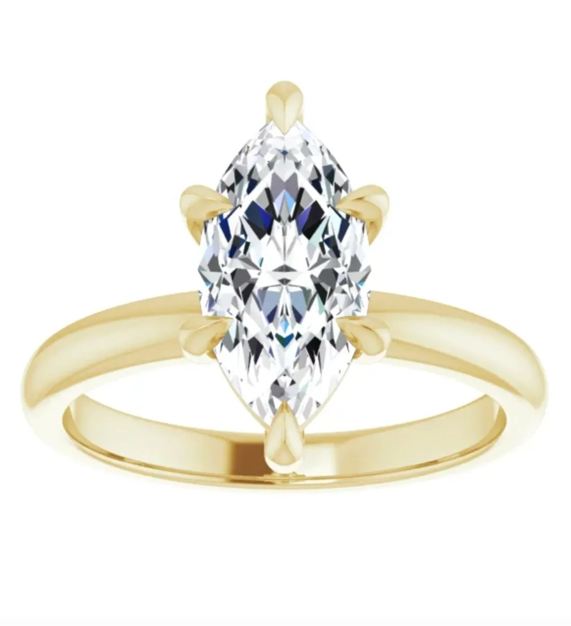 3.01 CT Marquise Lab Grown Diamond Solitaire Engagement Ring