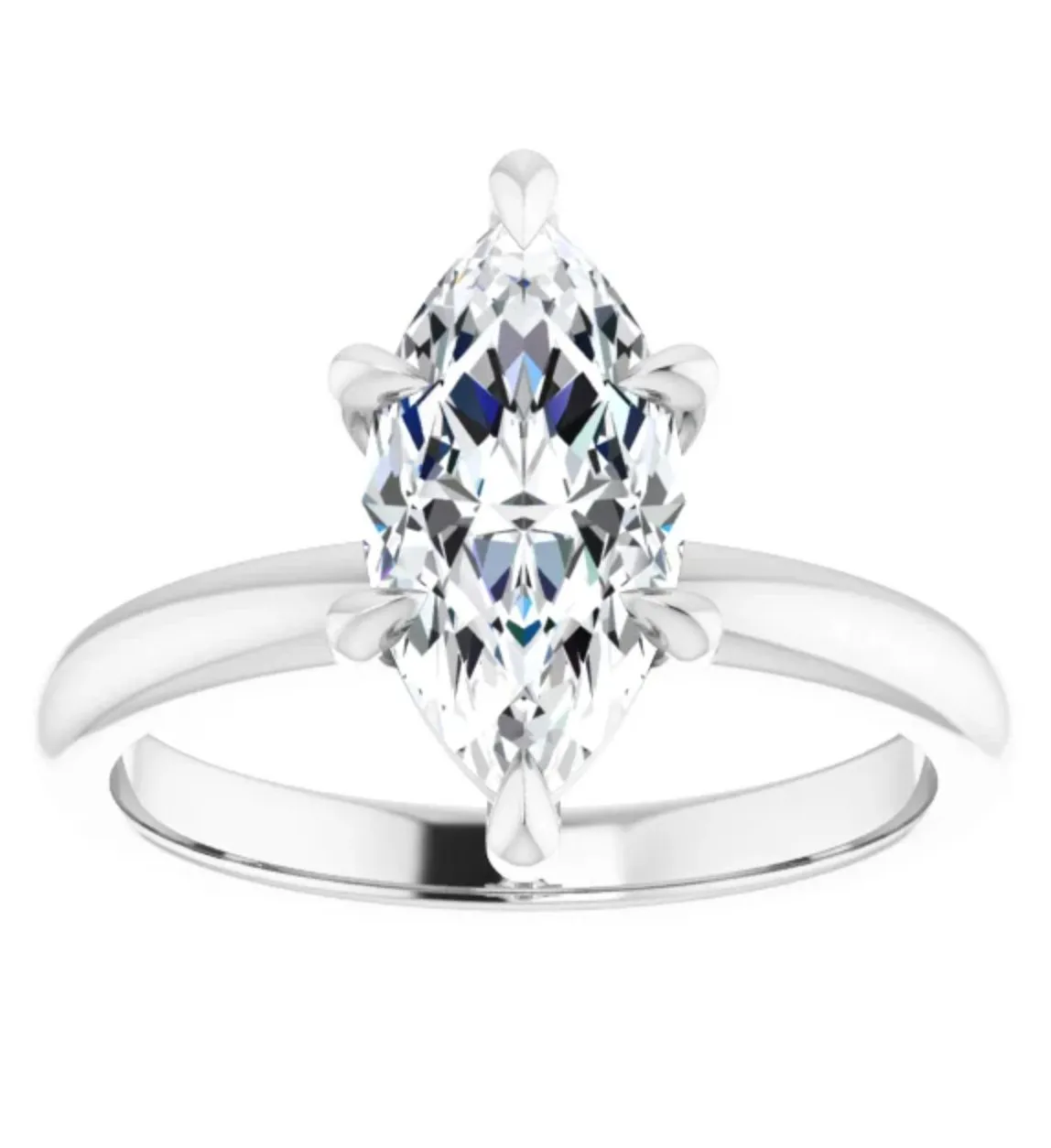 3.01 CT Marquise Lab Grown Diamond Solitaire Engagement Ring