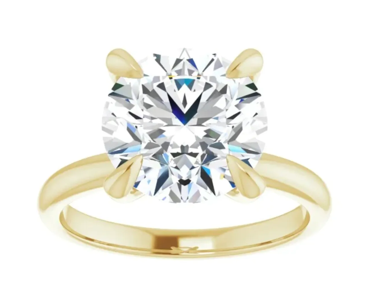 3.05 CT Round Lab Grown Diamond Solitaire Engagement Ring