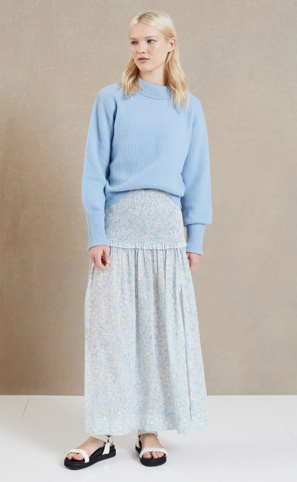 Andie Knit Jumper- Sky Blue