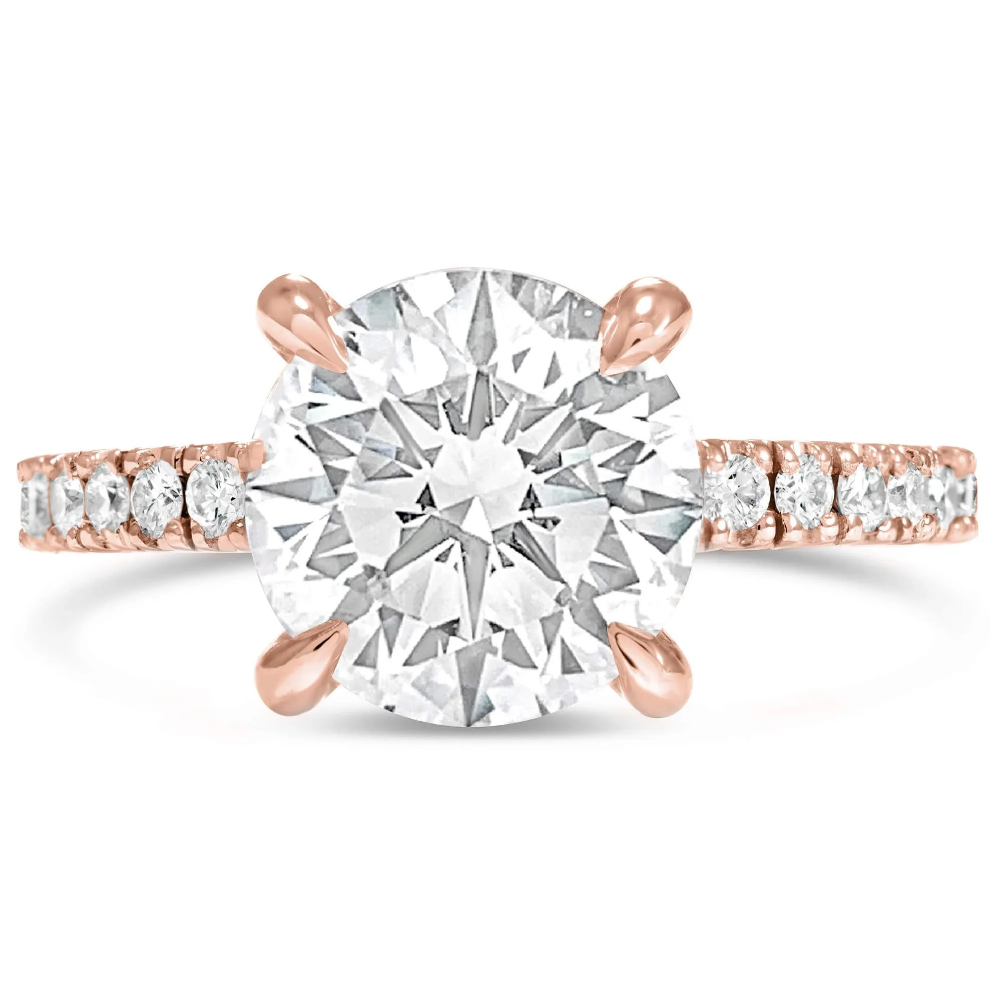 Angela | Round Moissanite Engagement Ring