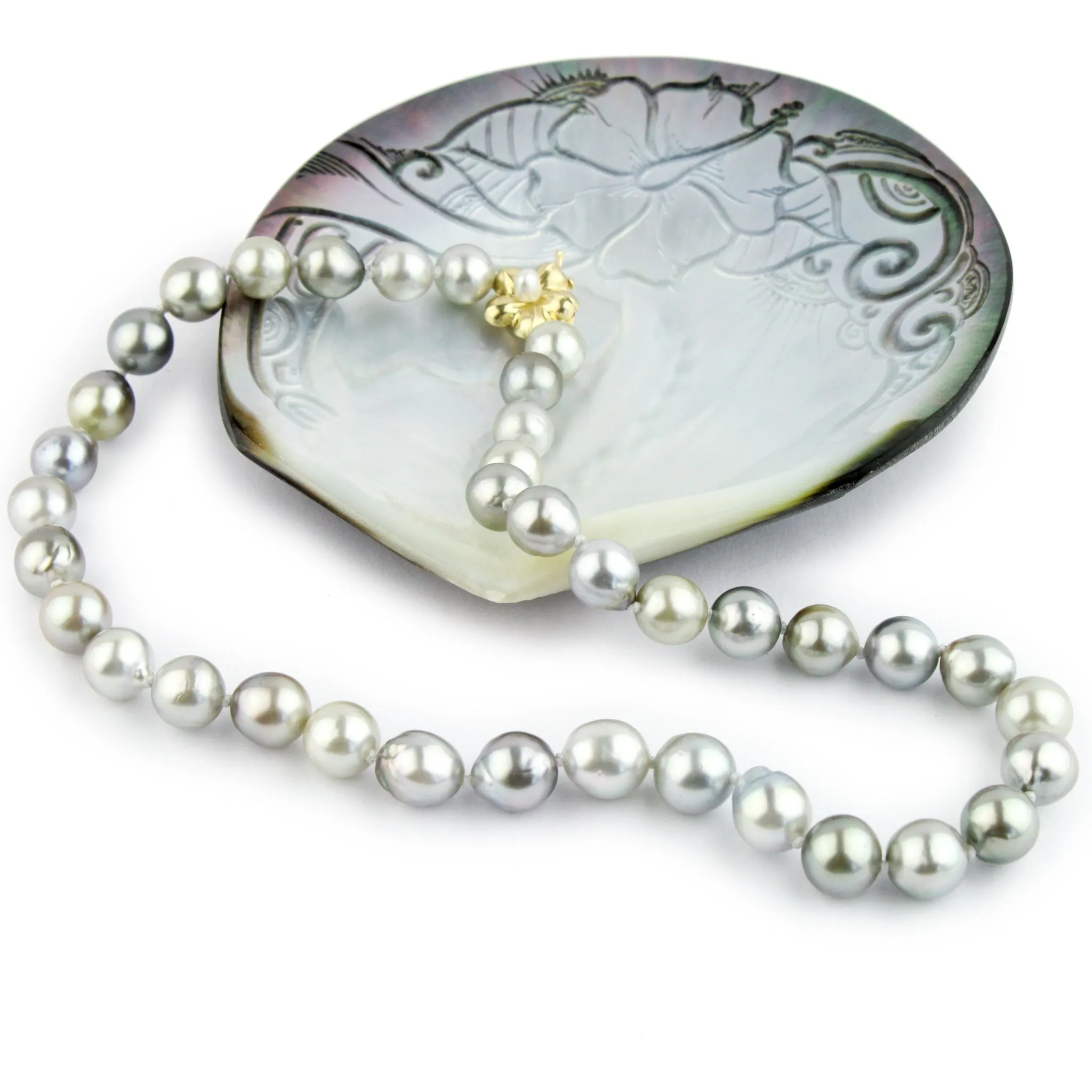 Angelic 8.5-10mm Tahitian Baroque Pearl Strand