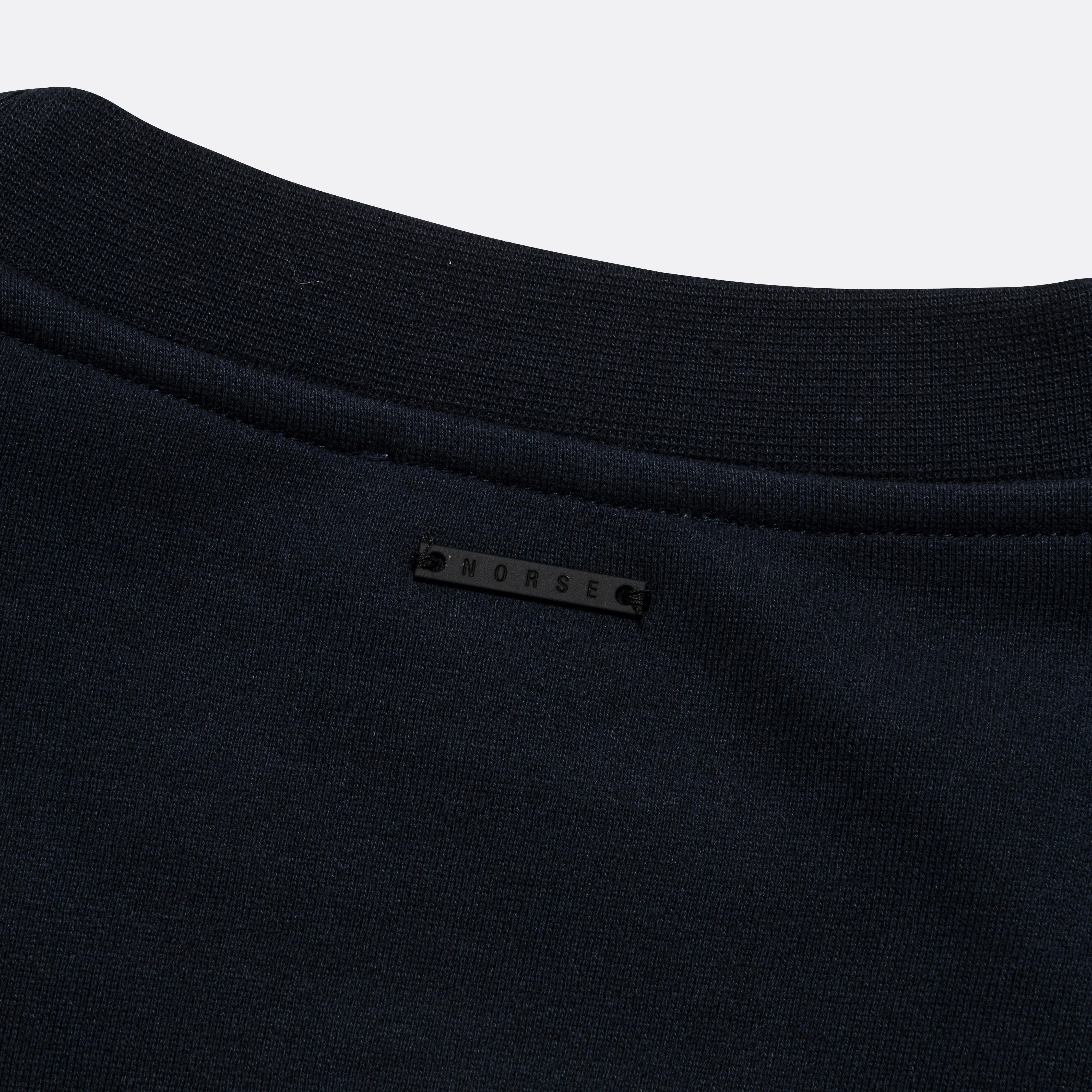 Arne Brushed Crew - Dark Navy