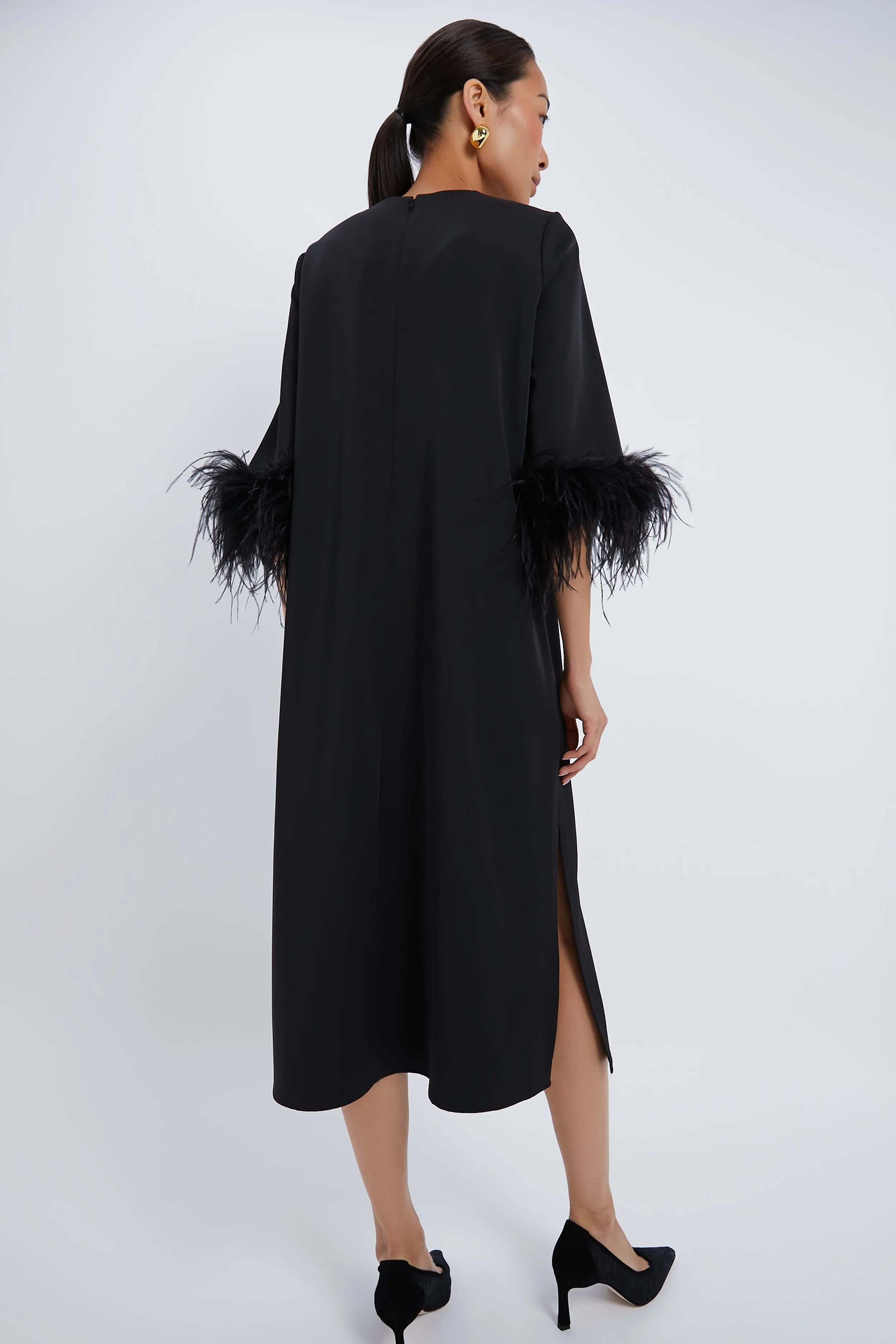 Black Feather Jamie Dress