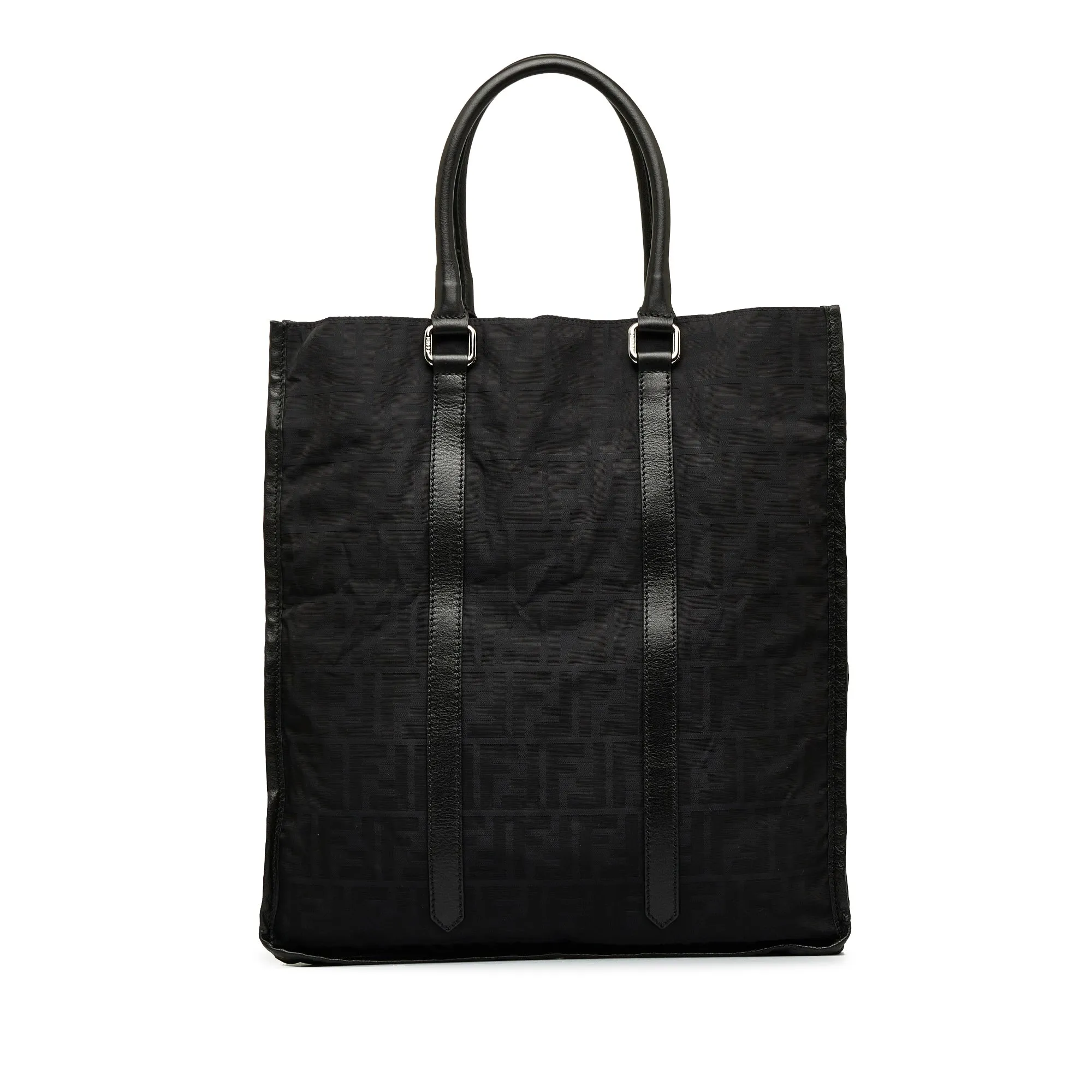 Black Fendi Zucca Tote Bag