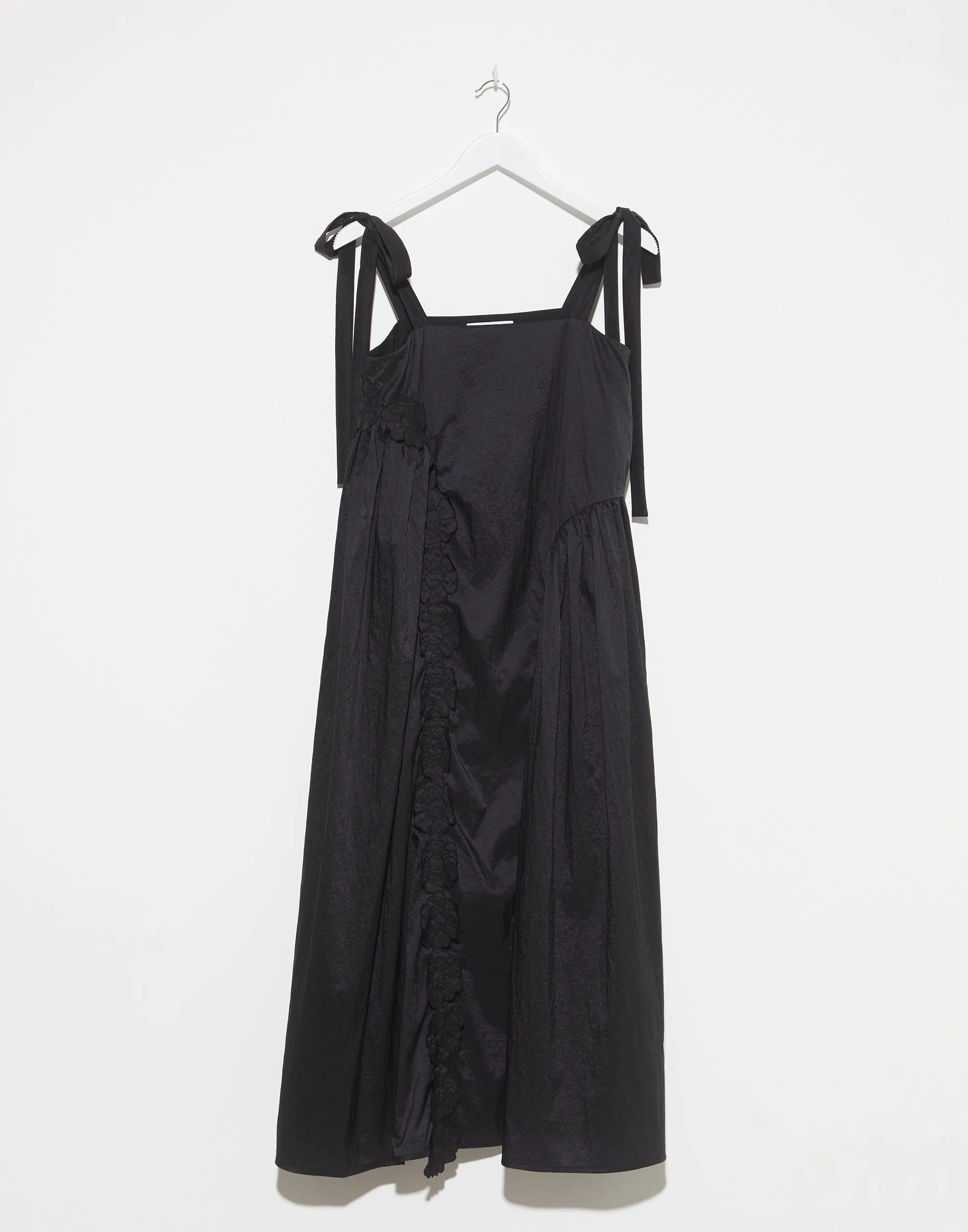 Black Ripstop Nylon Oaklyn Dress