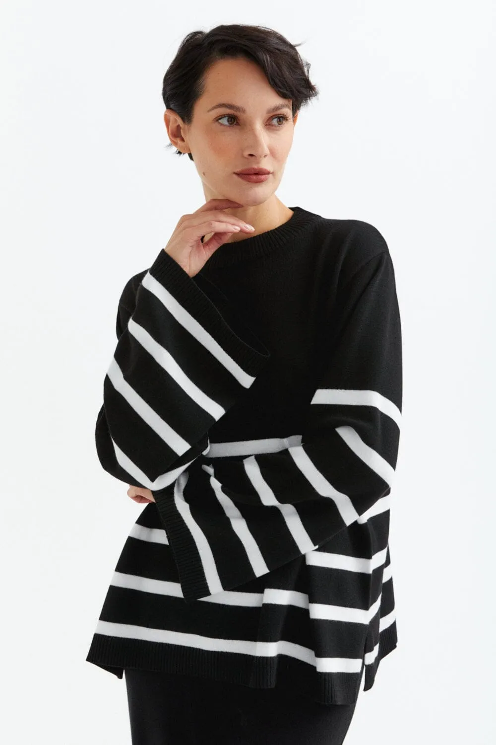 Boxy A-shaped Sweater