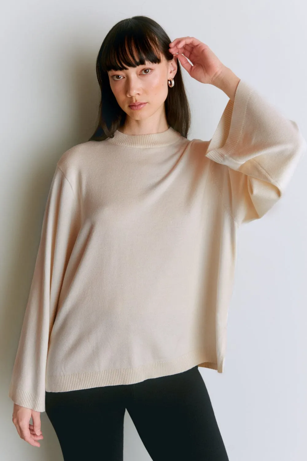 Boxy A-shaped Sweater