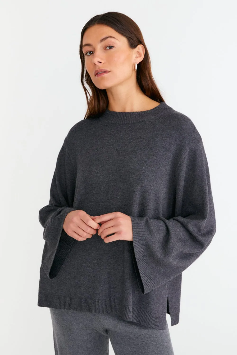 Boxy A-shaped Sweater