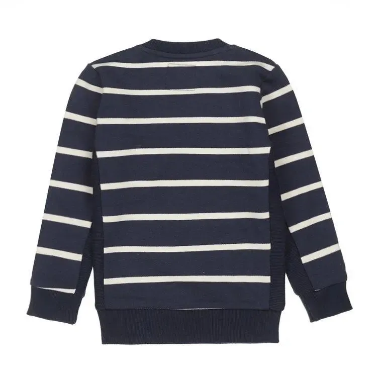 Boys Sweater Dark Blue White Striped | Koko-Noko