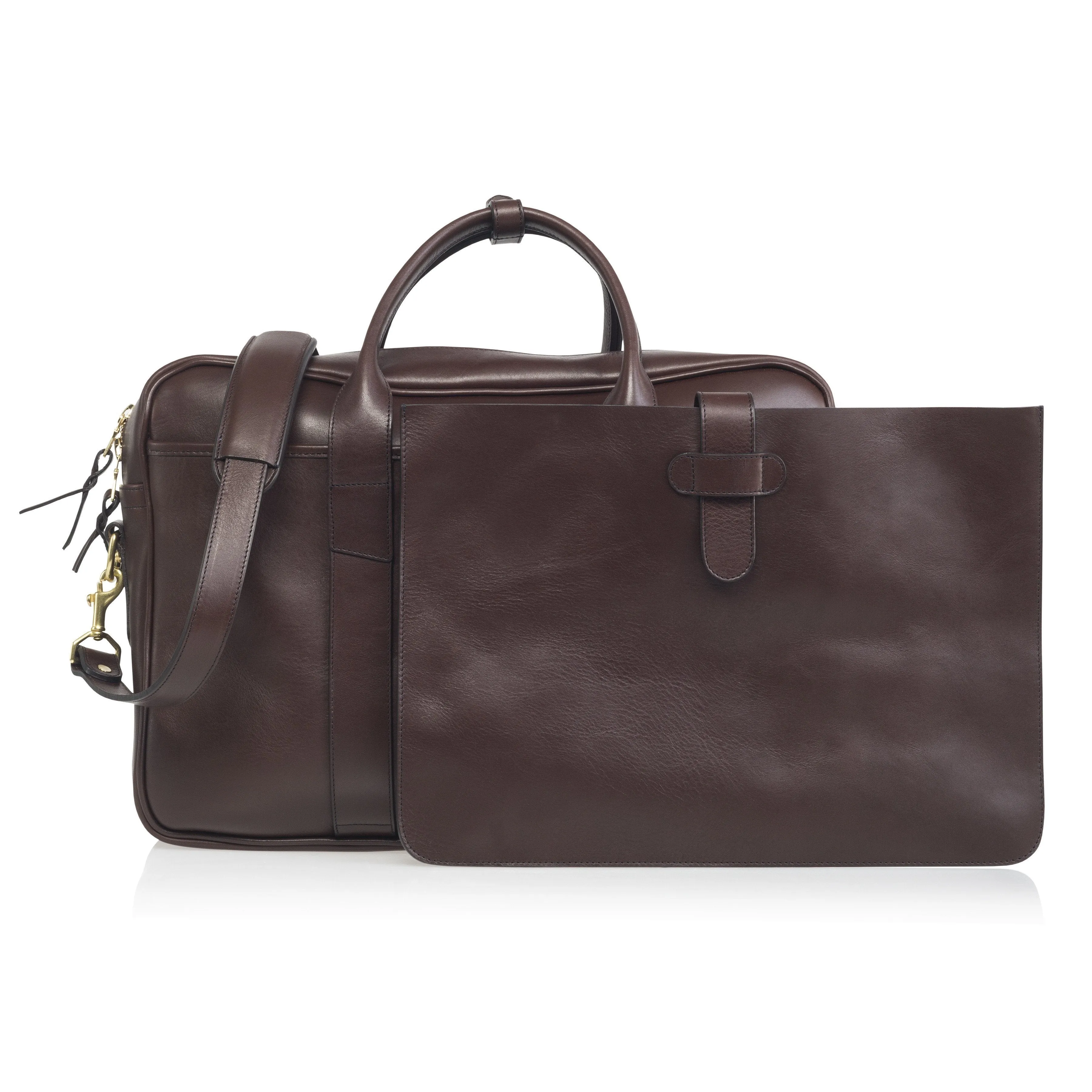 Briefcase - Tumbled Leather