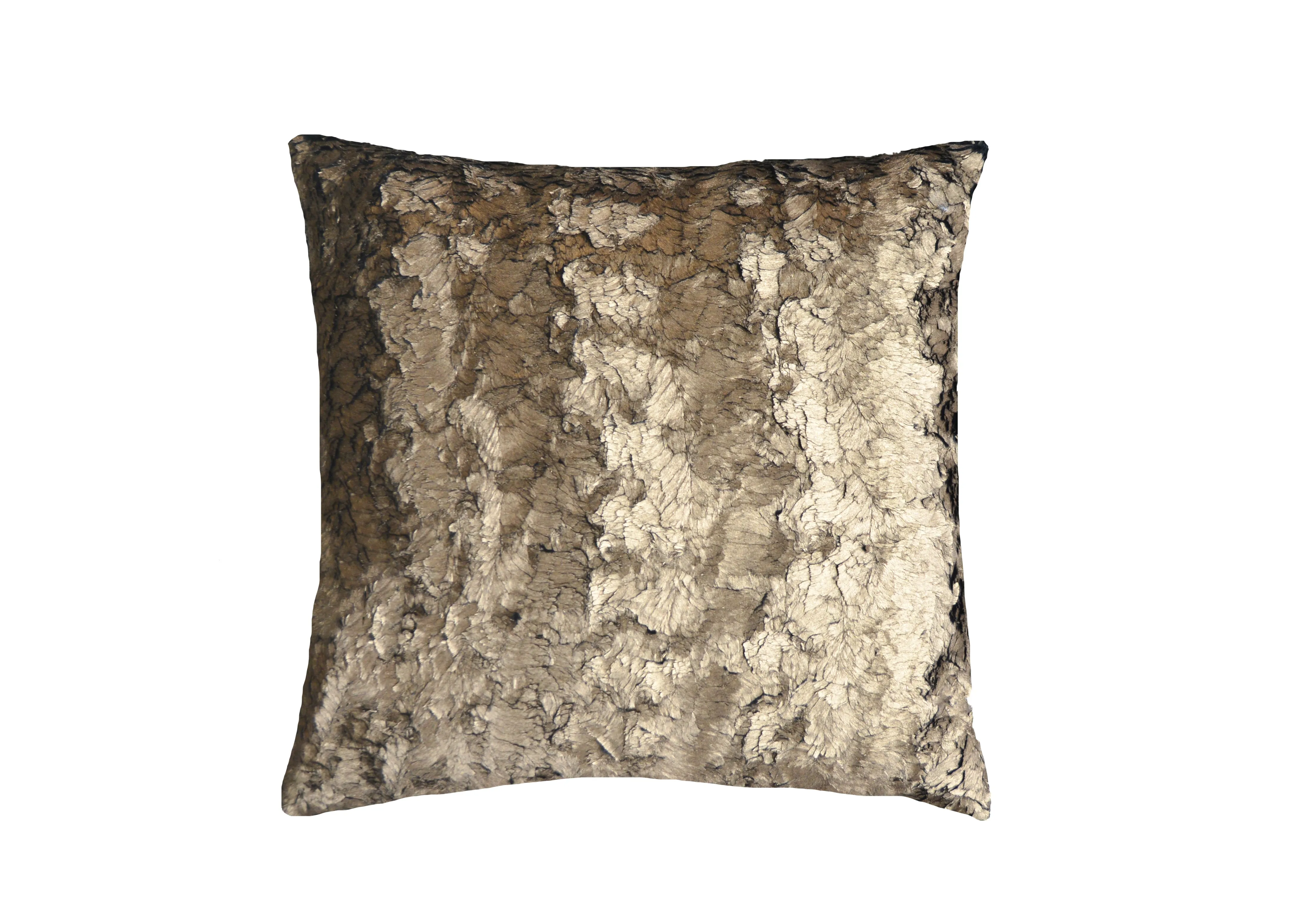 Bronze Frost Faux Fur Pillow