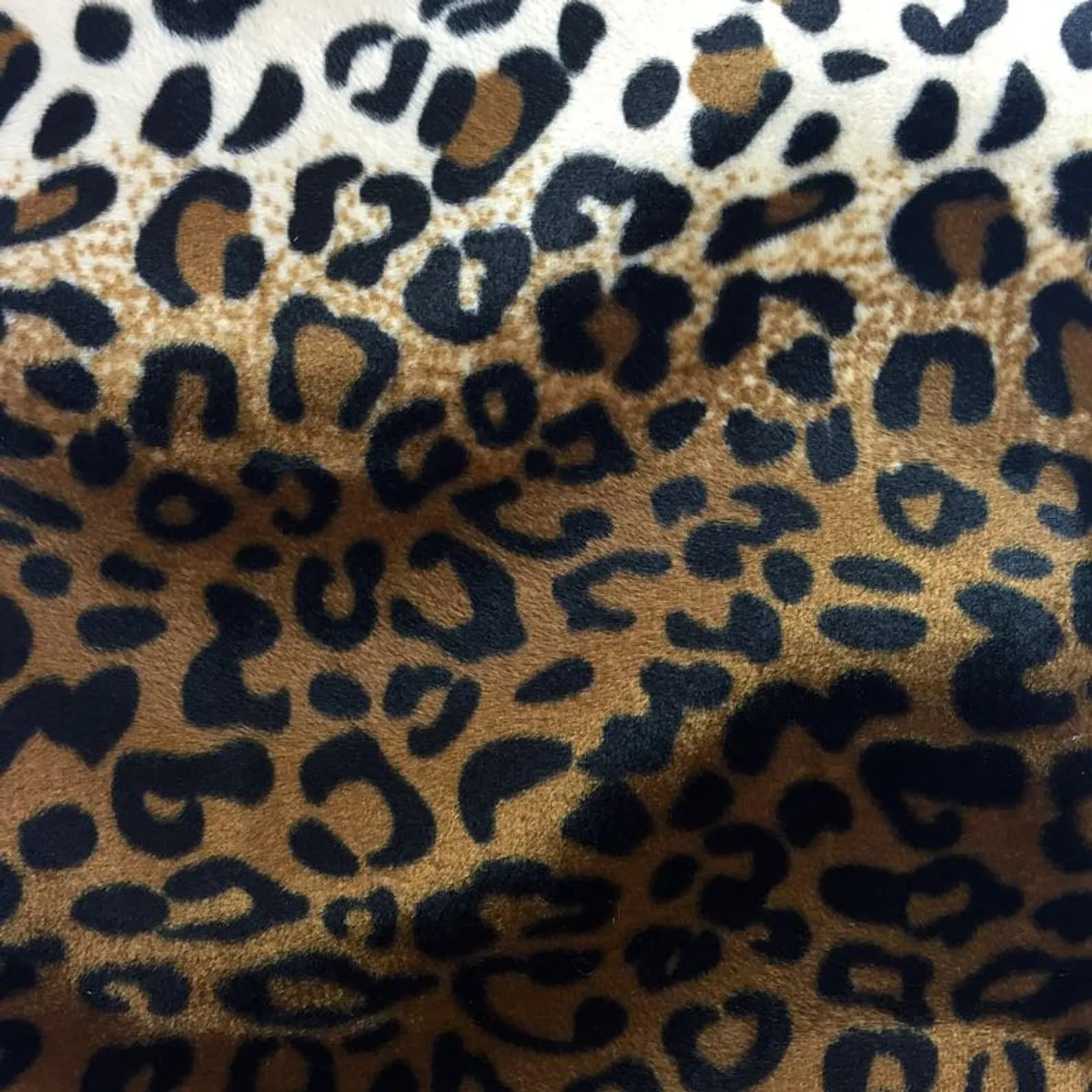 Brown Leopard Velboa Faux Fur