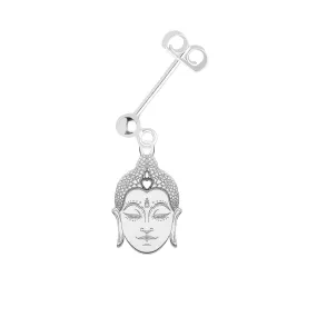 Buddha Head Single Earring