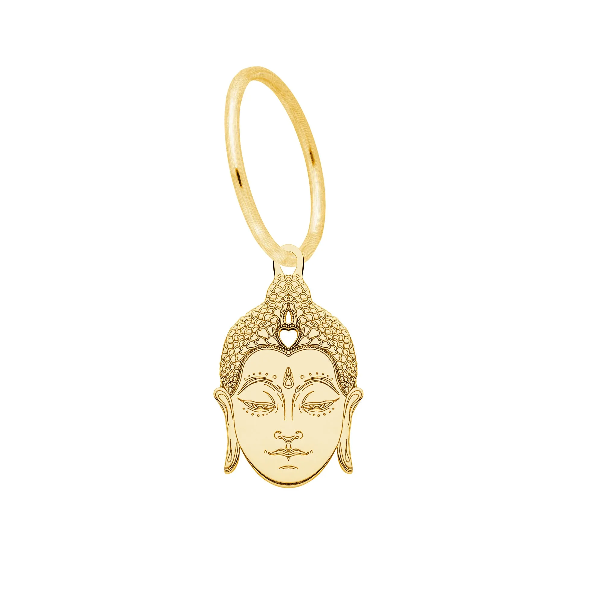 Buddha Head Single Earring