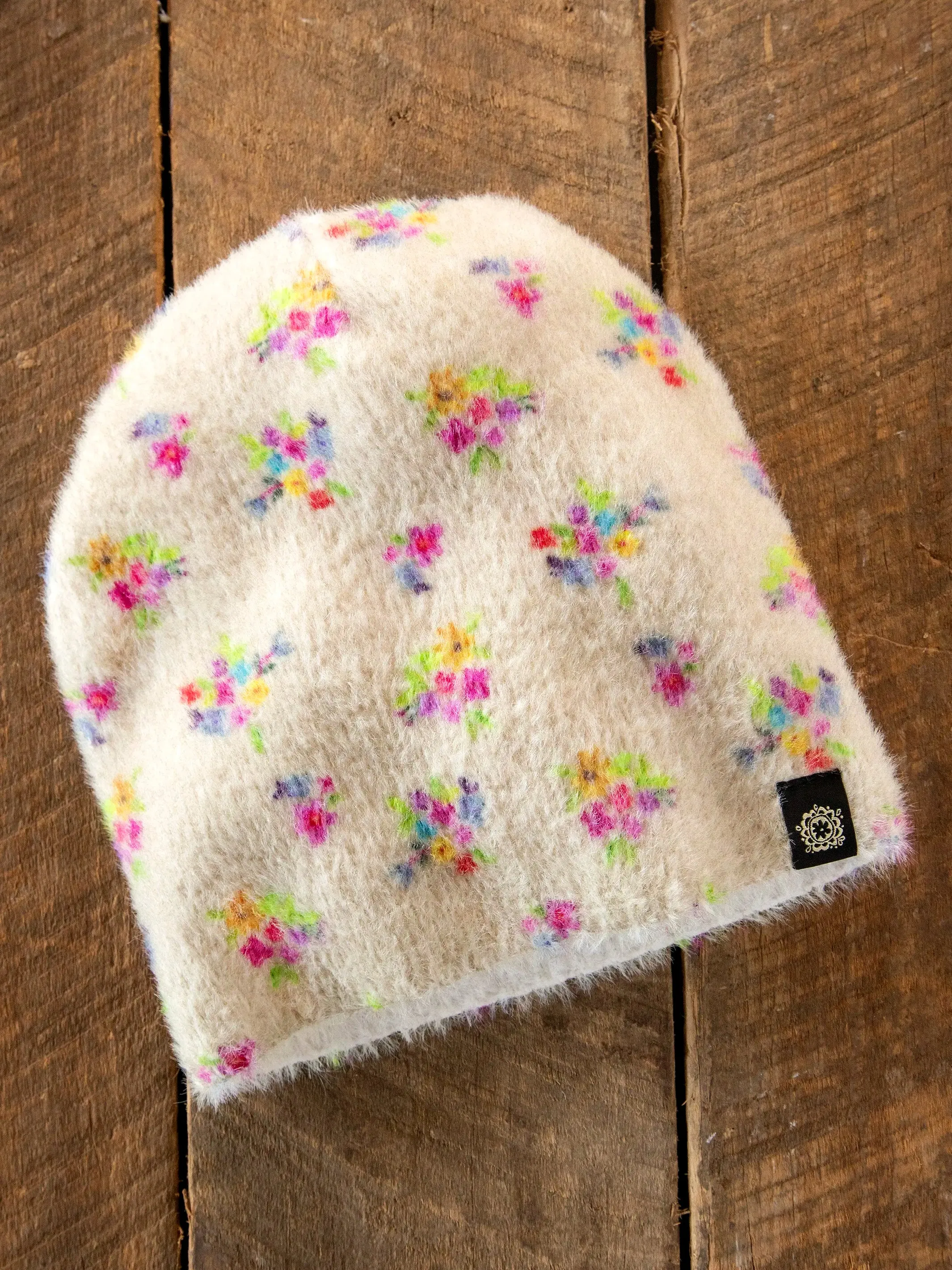 Cashmere-like Beanie - Ditsy Blooms