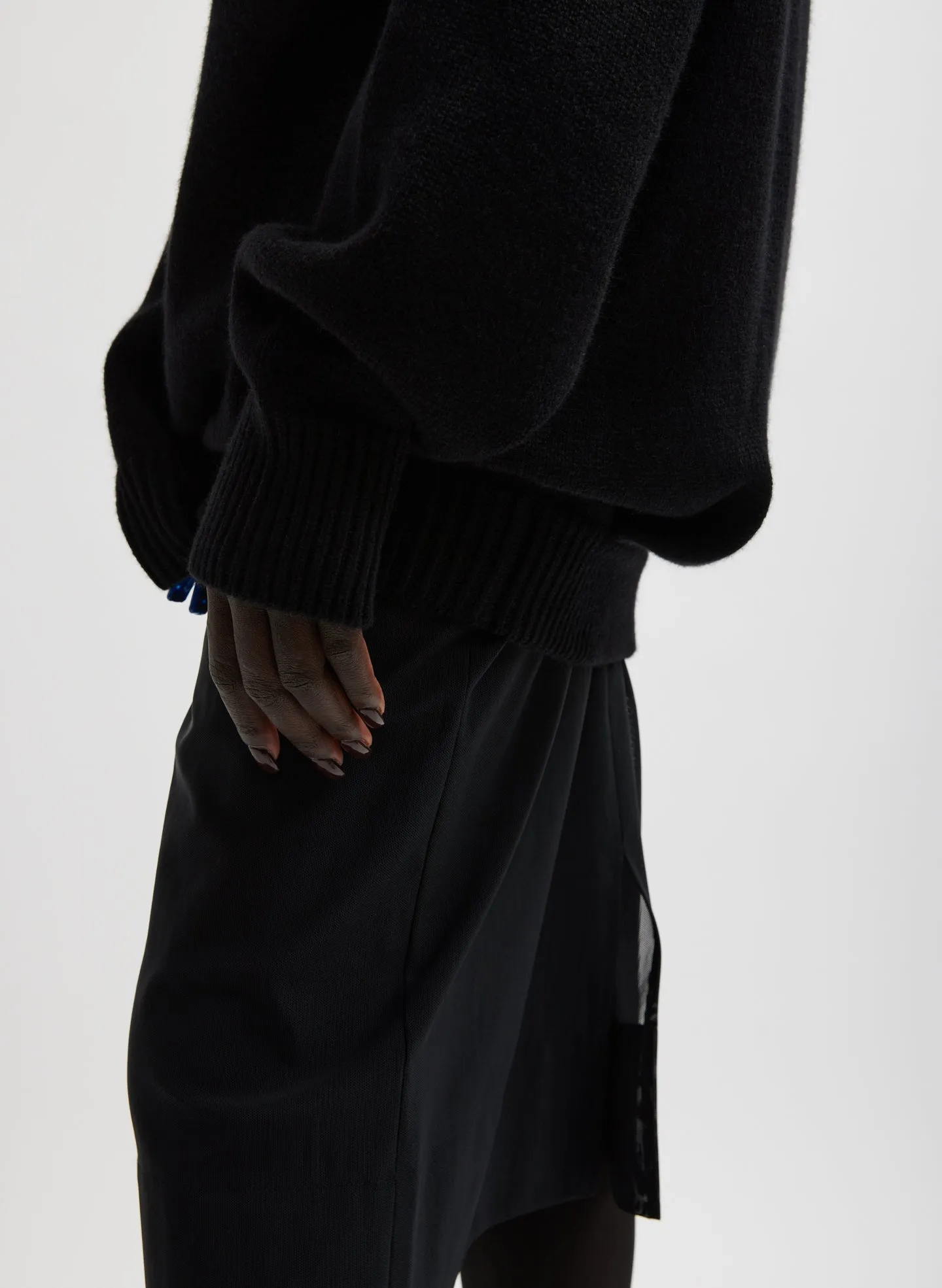 Cashmere Sweater Crewneck Oversized Sculpted Pullover