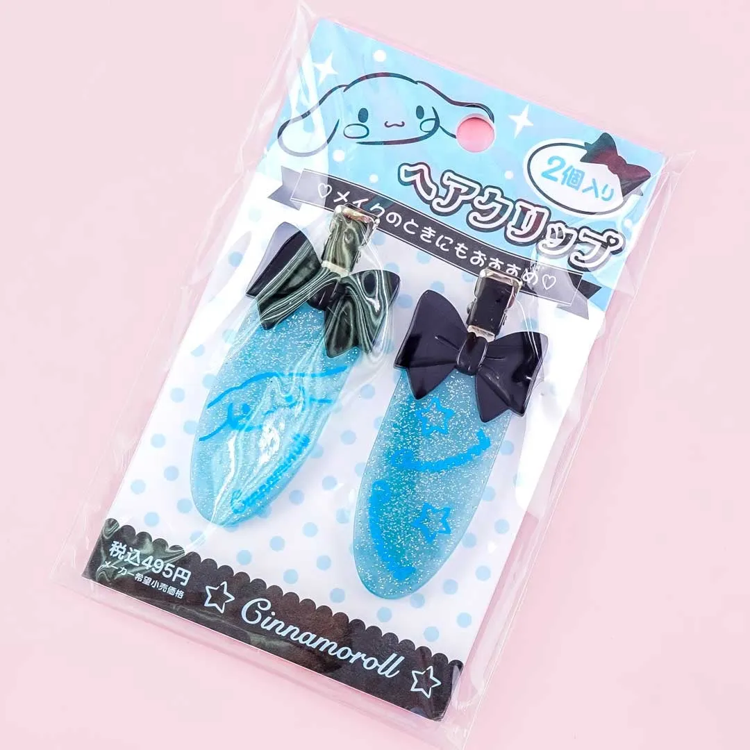 Cinnamoroll Glitters & Bows Barrette Set