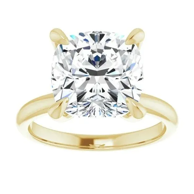 Cushion Solitaire Engagement Ring Setting