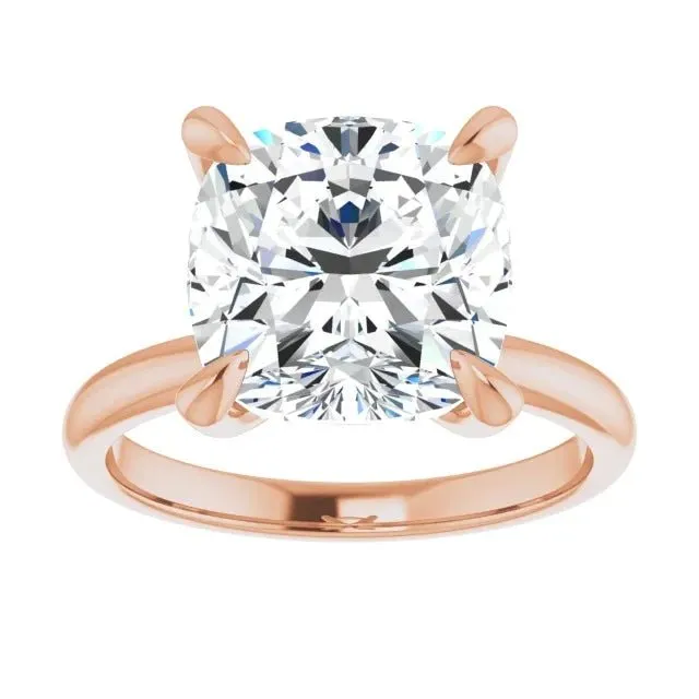 Cushion Solitaire Engagement Ring Setting