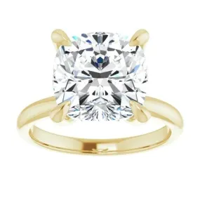 Cushion Solitaire Engagement Ring Setting