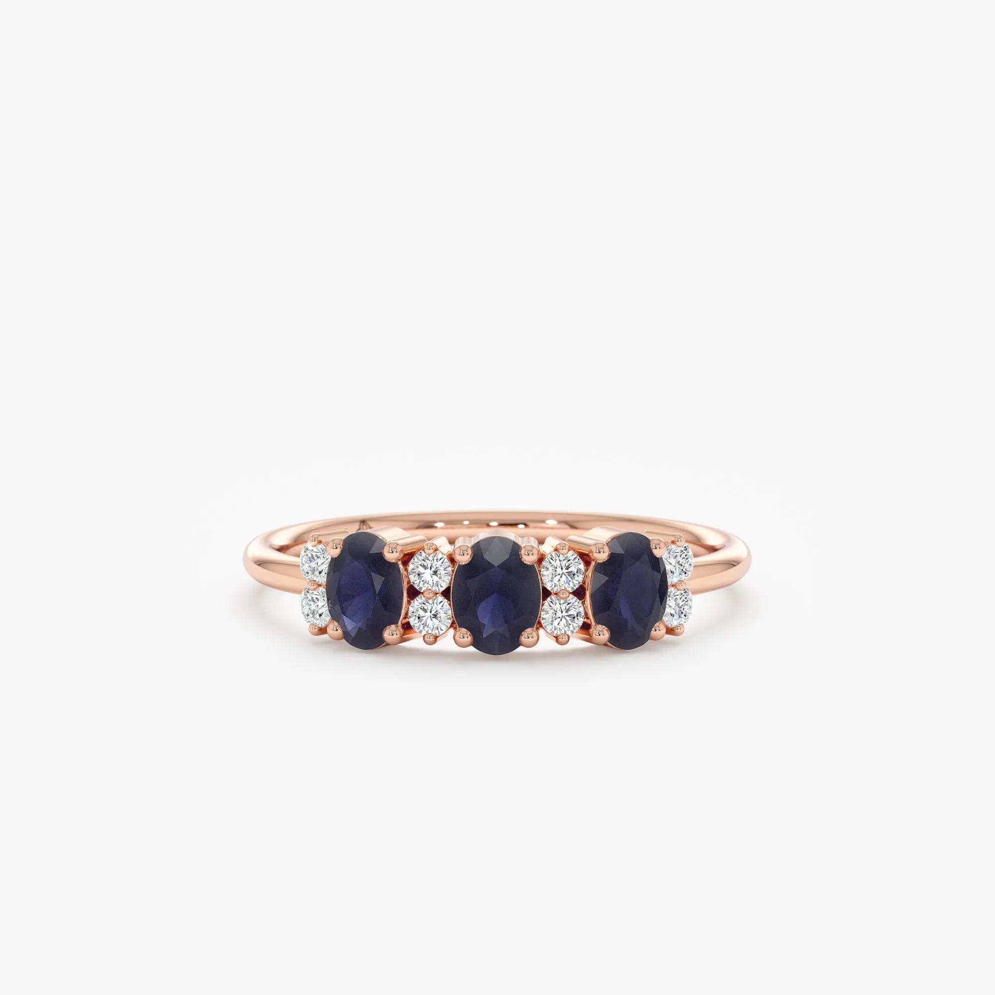 Diamond and Oval Sapphire Ring, Blair