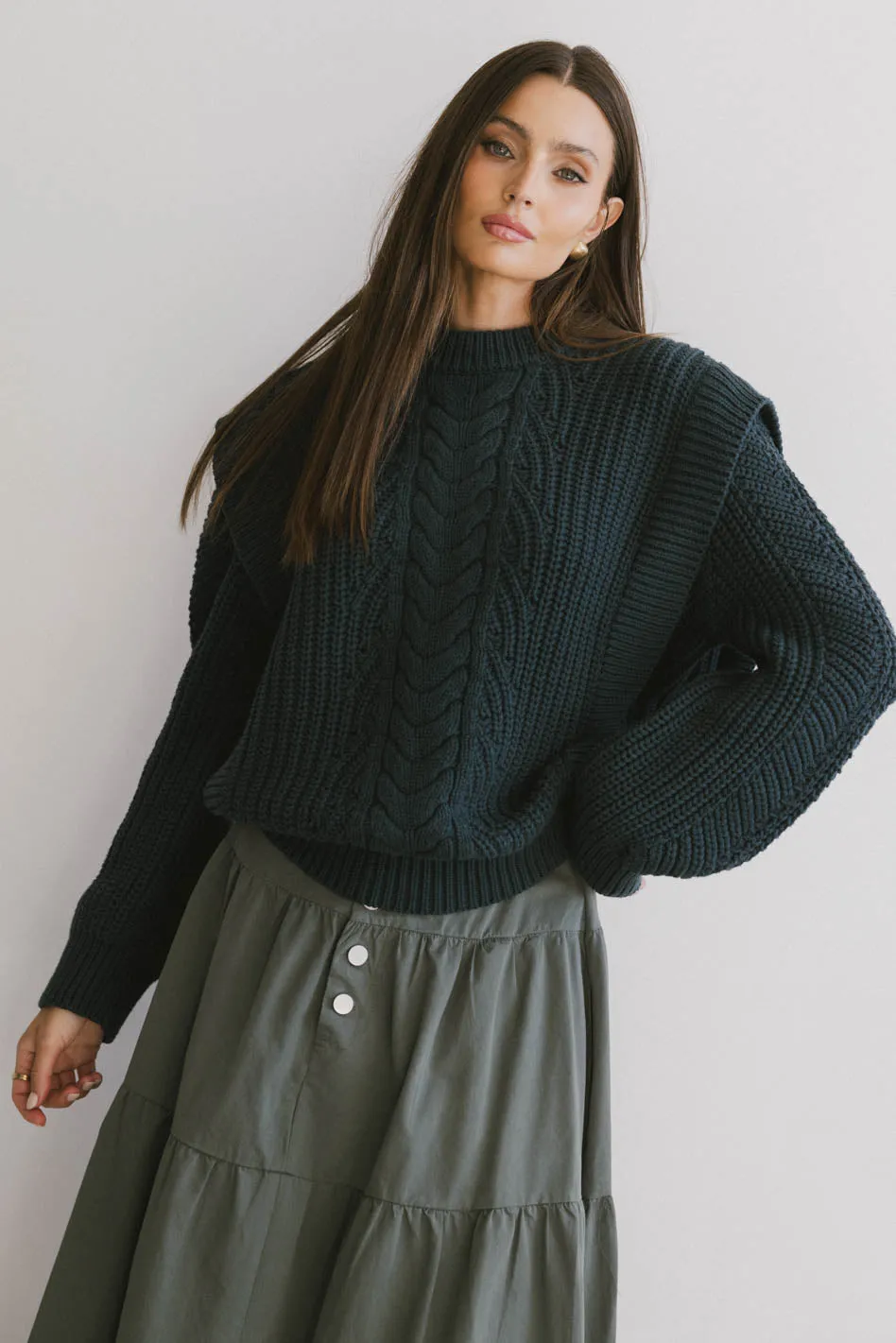 Dream Knit Sweater in Dark Teal