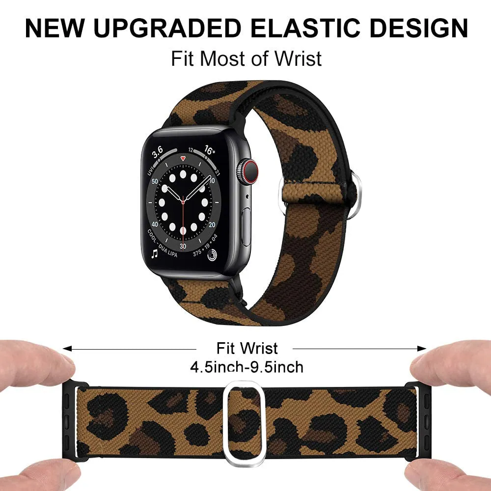 Elastic Scrunchie Style Strap with buckle for Apple Watch band