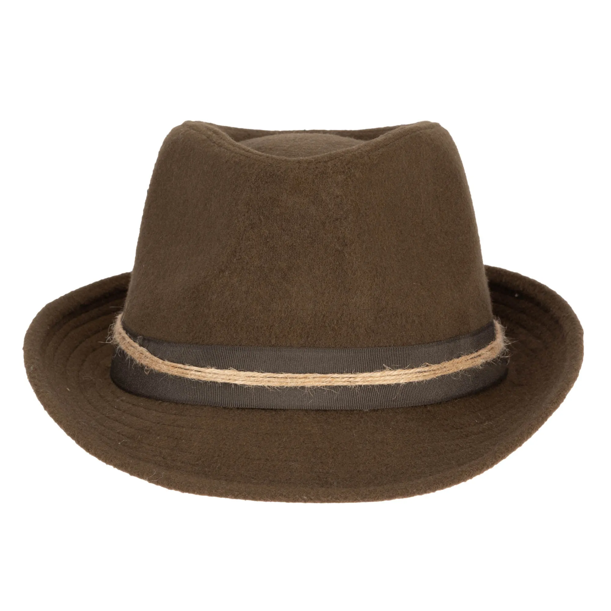 Faux Felt Stingy Brim Fedora