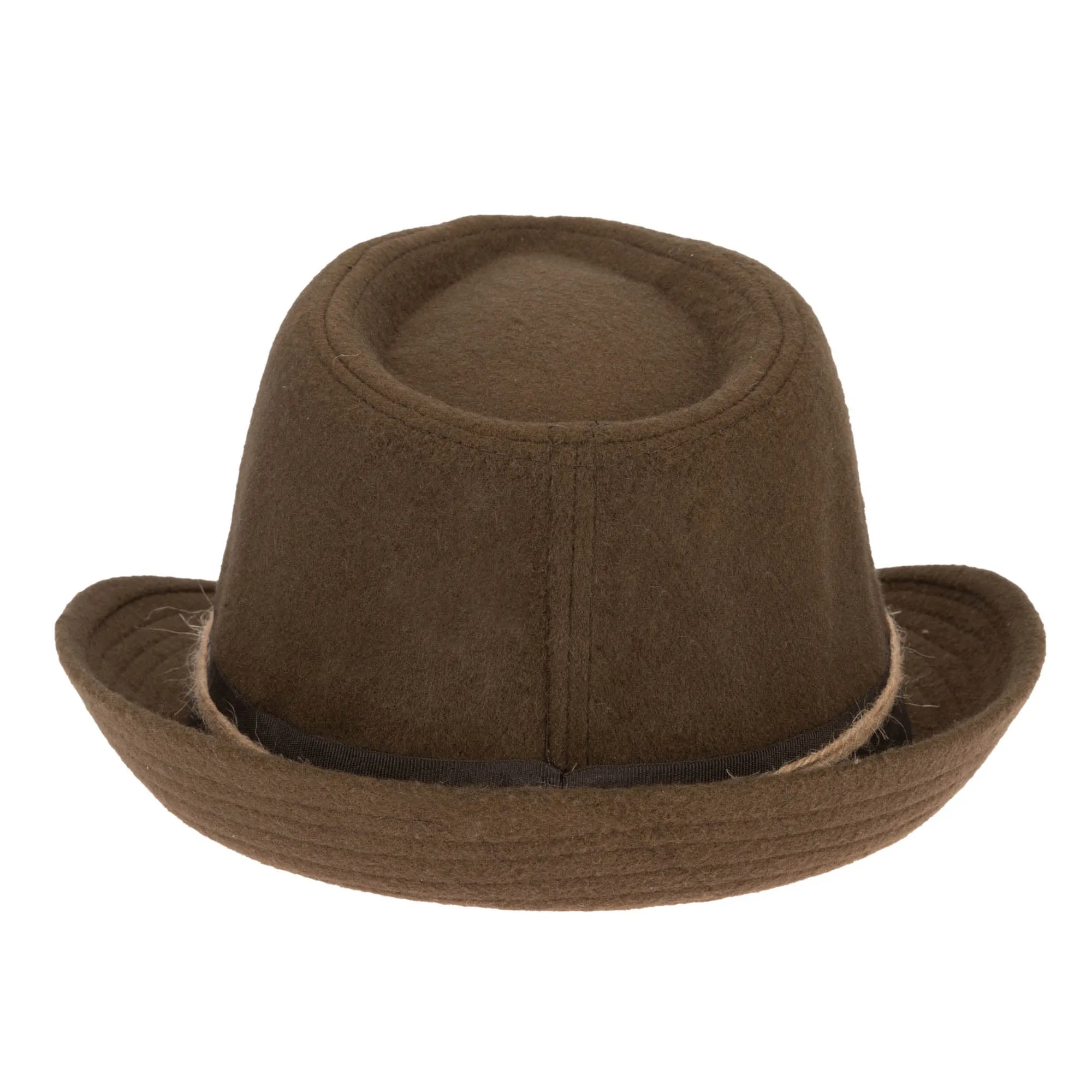 Faux Felt Stingy Brim Fedora