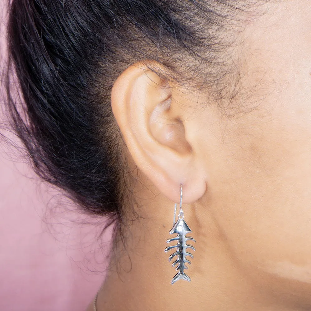 Fishbone Earrings