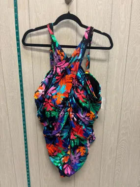 Floral Print Swimsuit Clothes Mentor, Size 2x