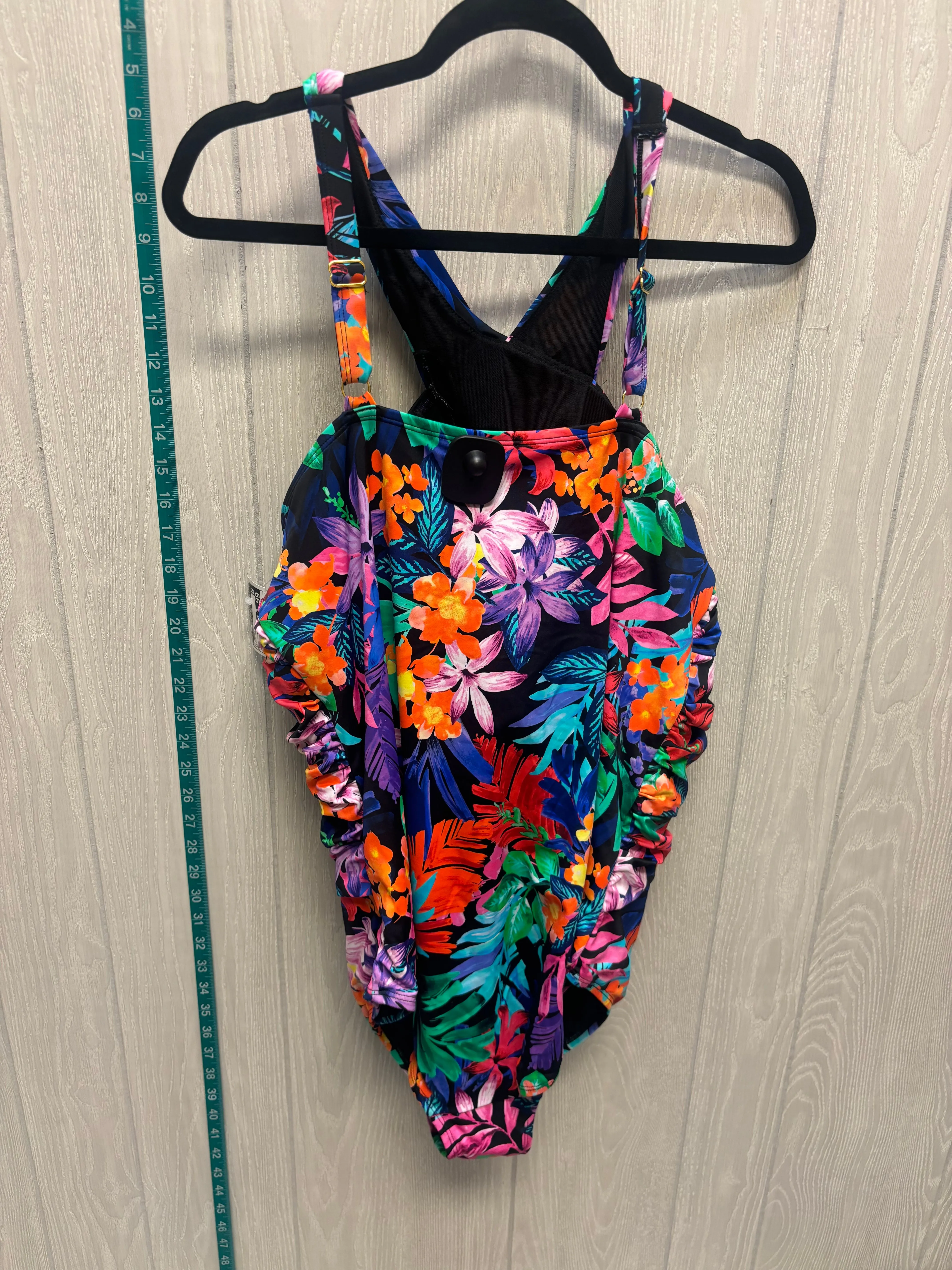 Floral Print Swimsuit Clothes Mentor, Size 2x