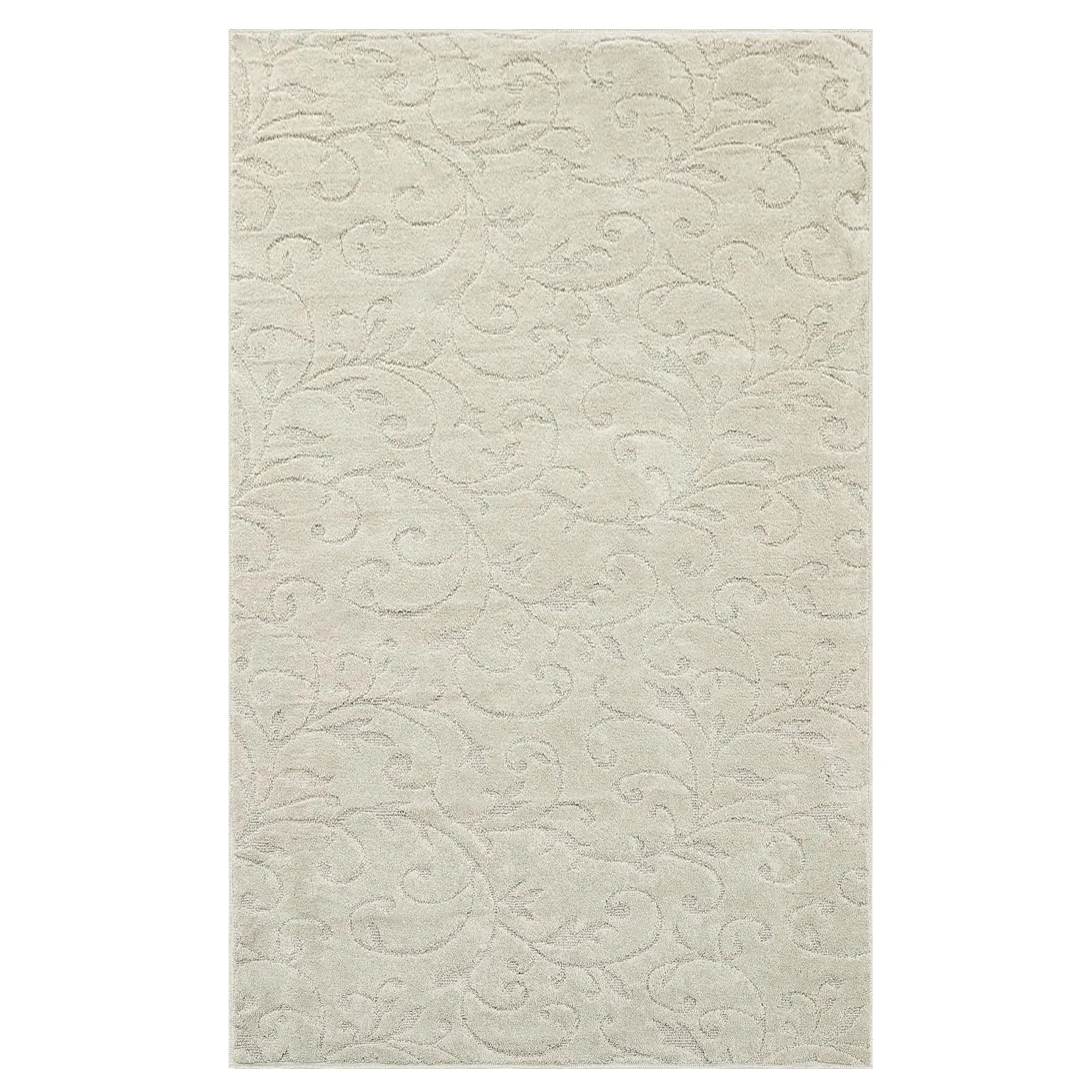 GARVEE 8x10 Large Area Rug Non-Shedding Nursery Rug Boho Tribal Area Rug Modern Abstract Area Rug Moroccan Accent Fluffy Rug High-Low Pile Carpet for Living Room Bedroom Nursery, Ivory