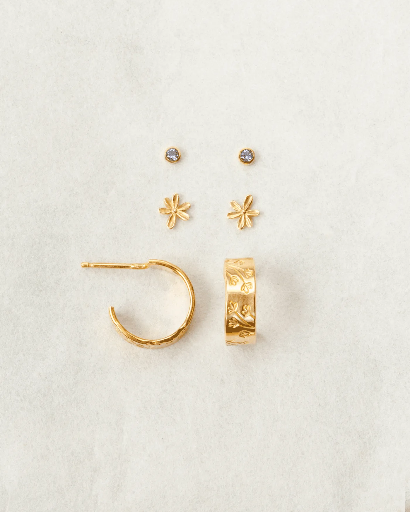 Gilded Garden Earring Set