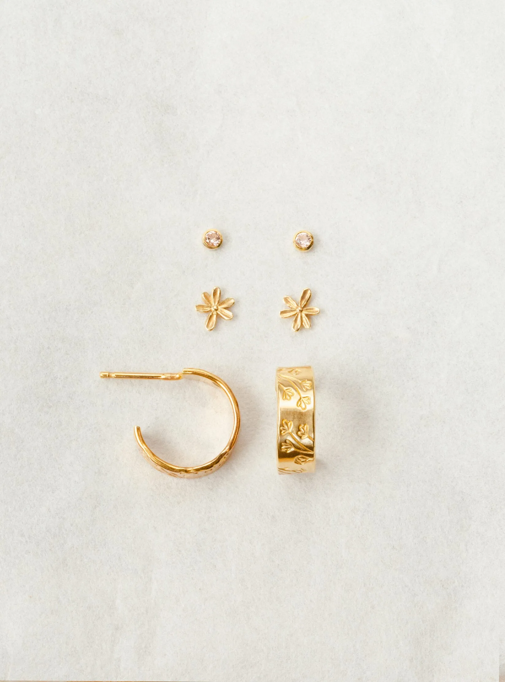 Gilded Garden Earring Set