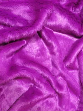 Grape Short Shag Faux Fur Fabric / Sold By The Yard