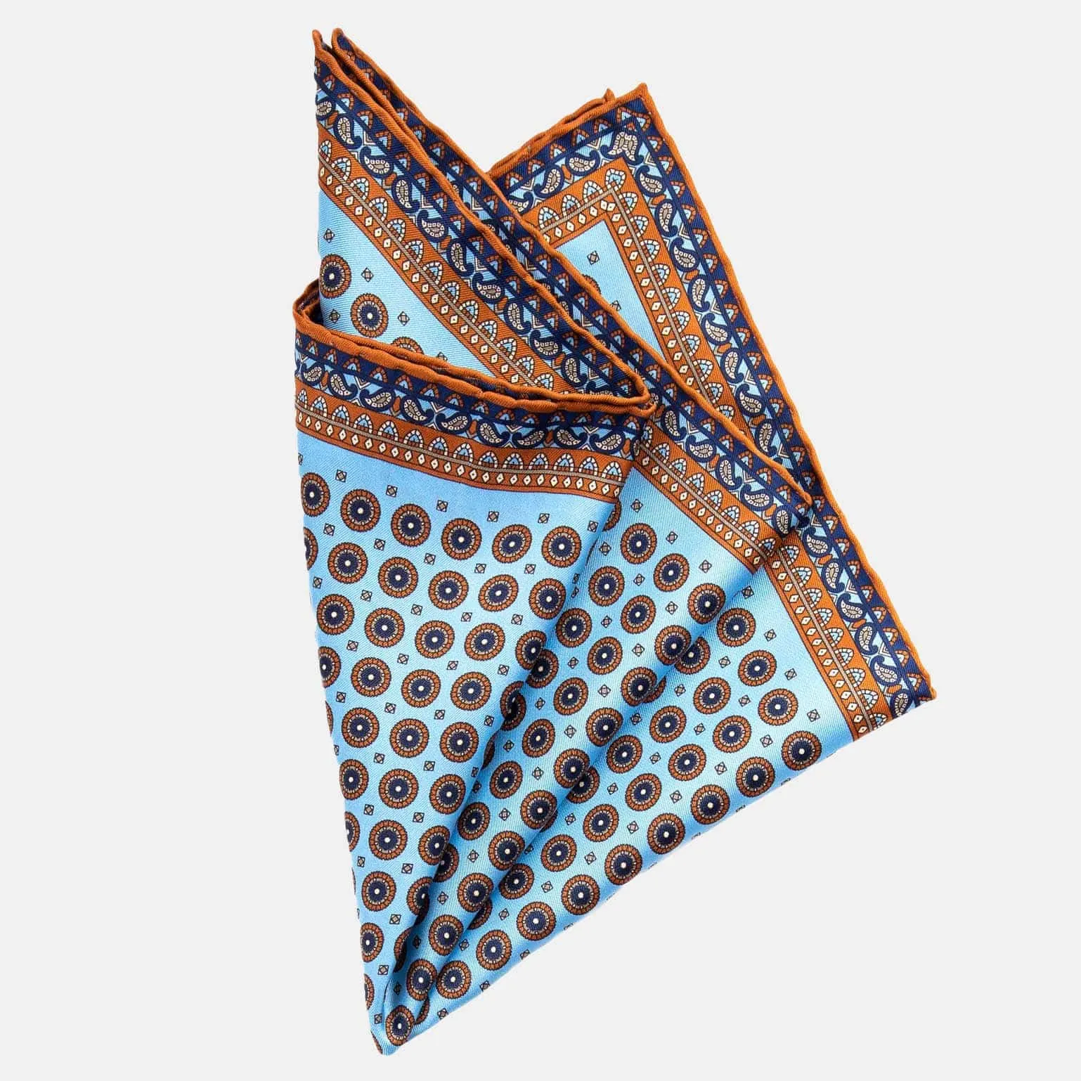 Imola - Silk Pocket Square - Sky Blue