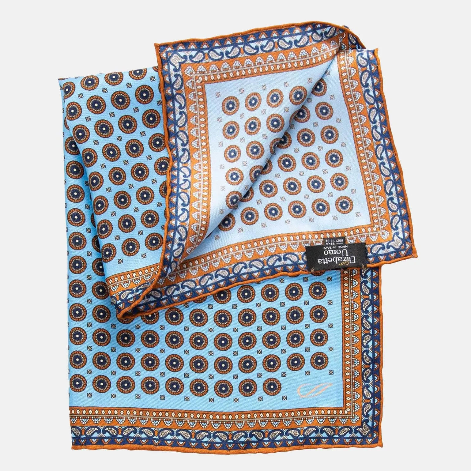 Imola - Silk Pocket Square - Sky Blue