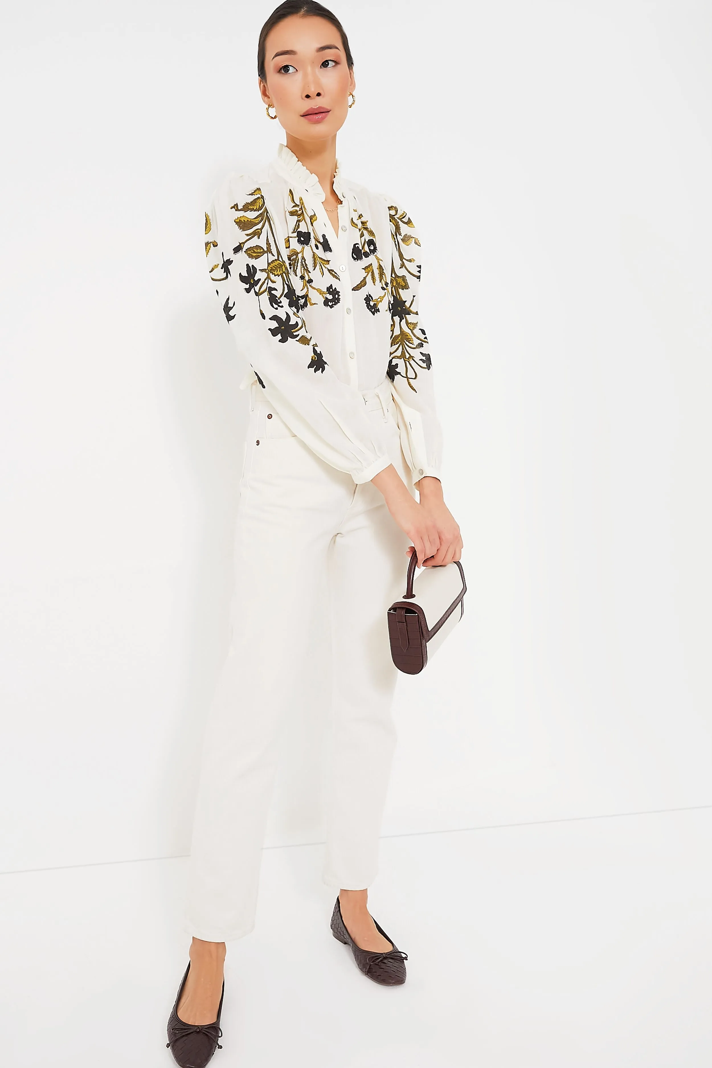 Ivory Lily Annabel Olive Valley Shirt