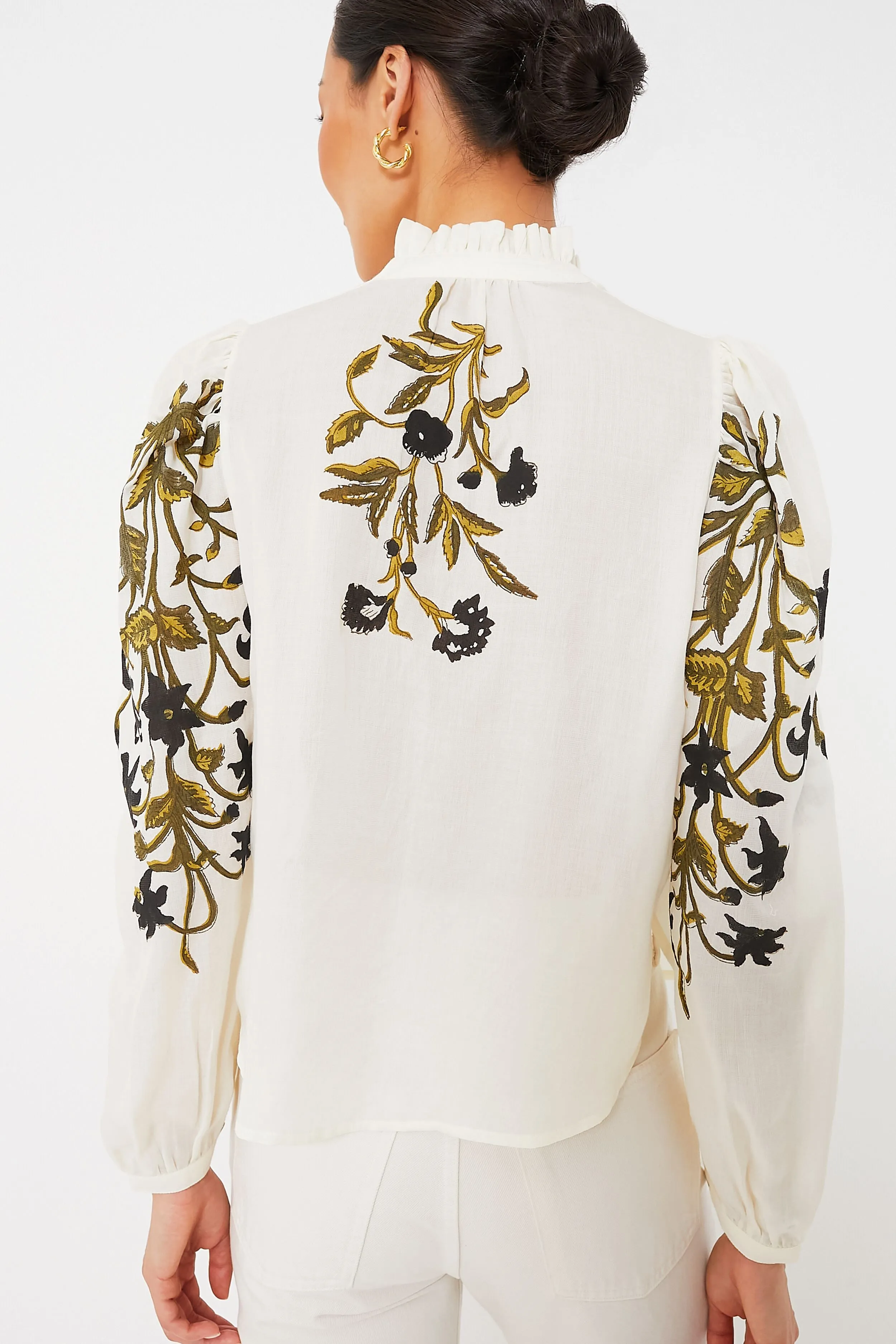 Ivory Lily Annabel Olive Valley Shirt